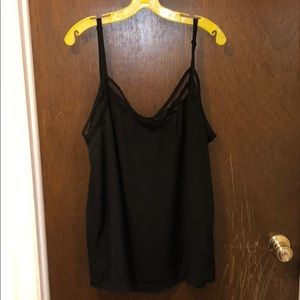 black sheer top